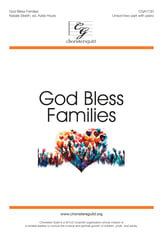 God Bless Families Unison/Two-Part choral sheet music cover